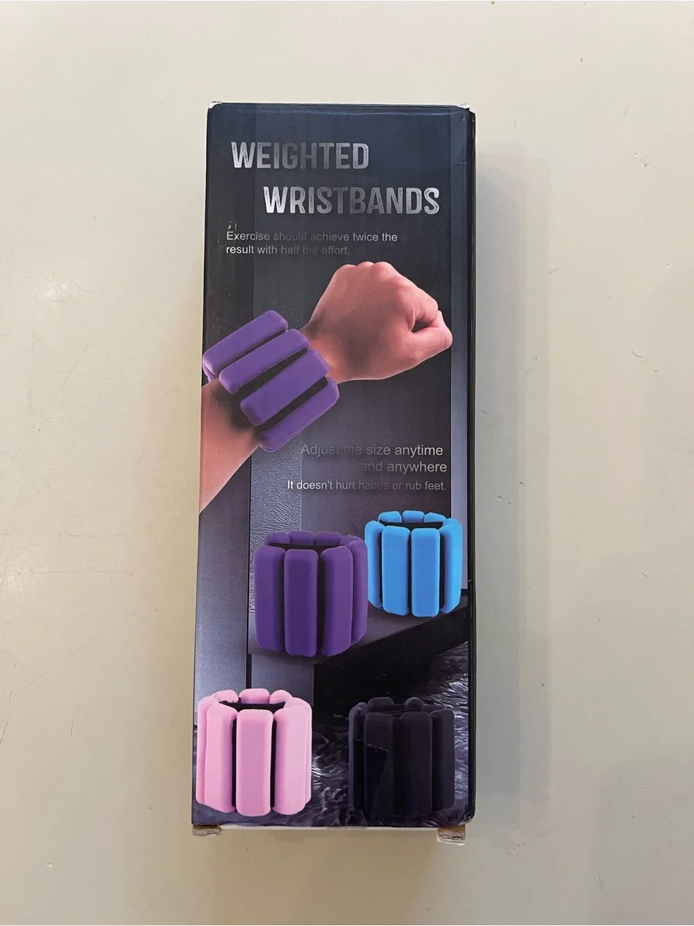 Adjustable Wrist & Ankle Weights - 1 lb/2 lb Pair for Yoga, Dance, Pilates, Card